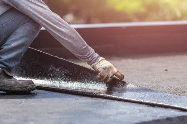 Professional Waterproofing technician working in Matawan, NJ
